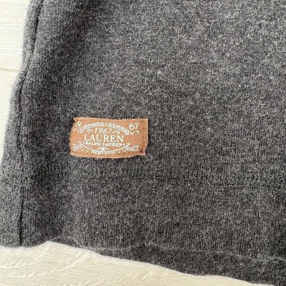 LRL Women's Long Sleeve Shirt with Suede Elbow Black Size Large - Picture 3 of 13